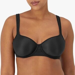 Bali Women’s One Smooth U Ultra Light Minimizer Bra 42DD Black – Style DF3490